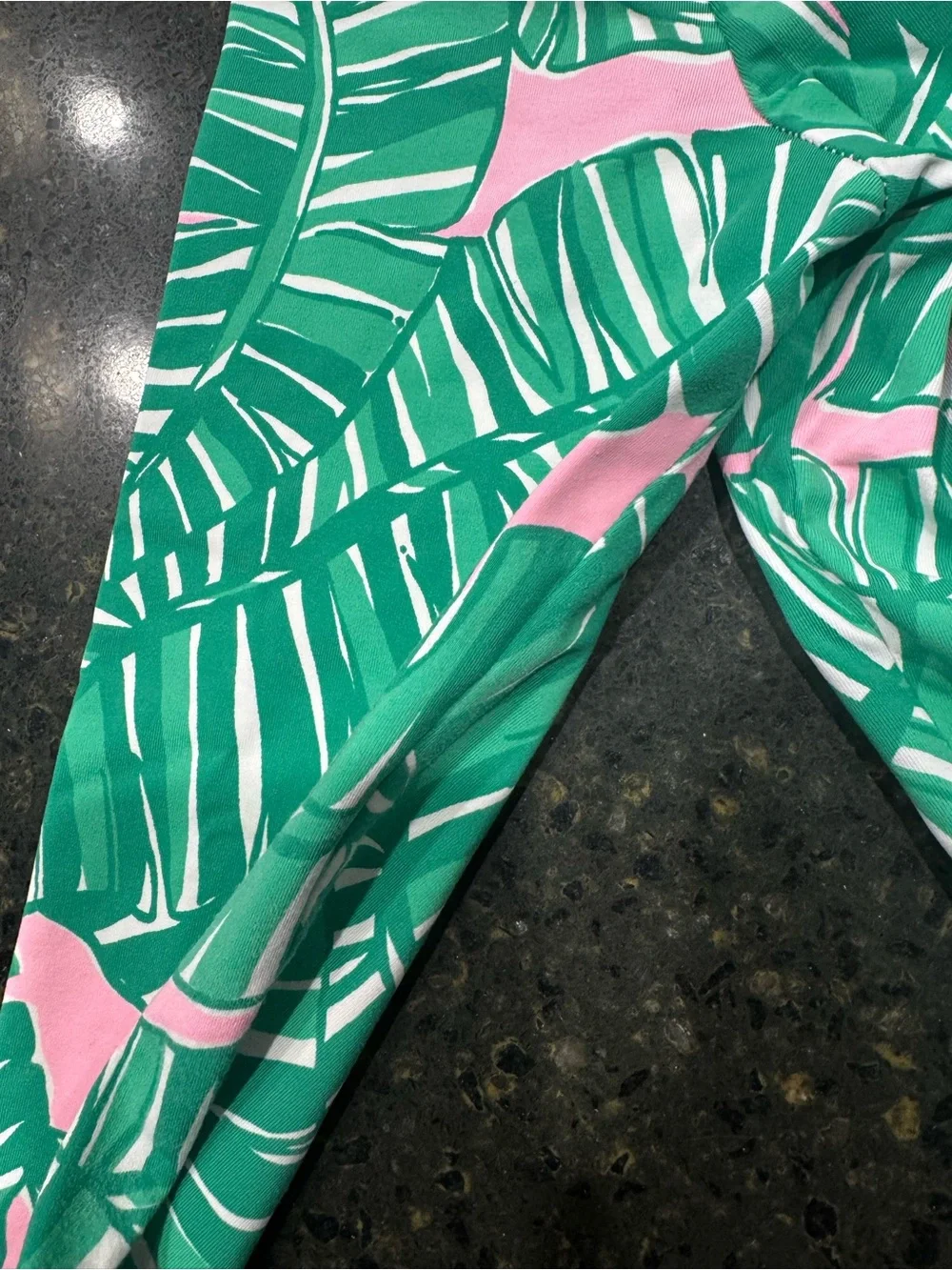 Lilly Pulitzer Lets Go Bananas Rash guard swimsuit top